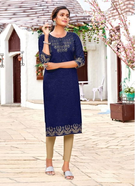 Hinaya Tiara 10 Fancy Ethnic Wear Rayon Printed Kurti Collection Catalog